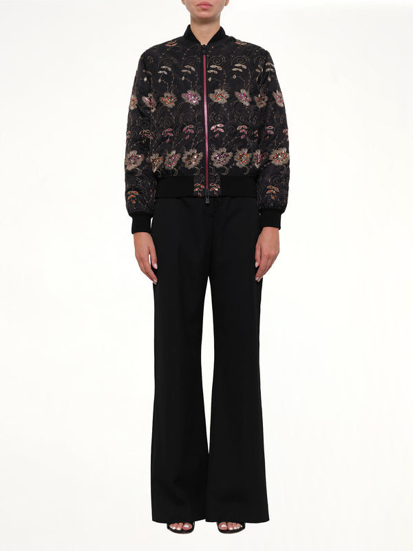 Podium Bomber Jacket in Black