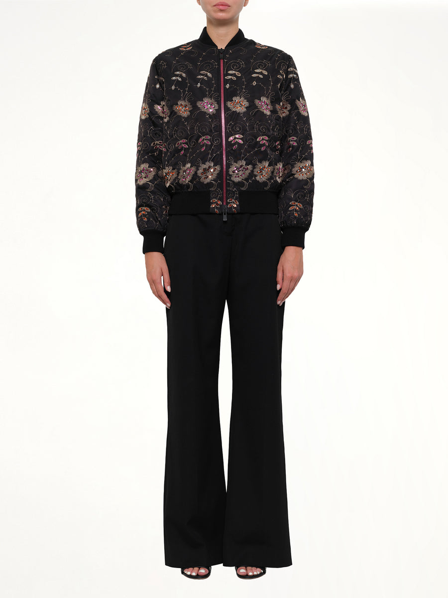 Podium Bomber Jacket in Black