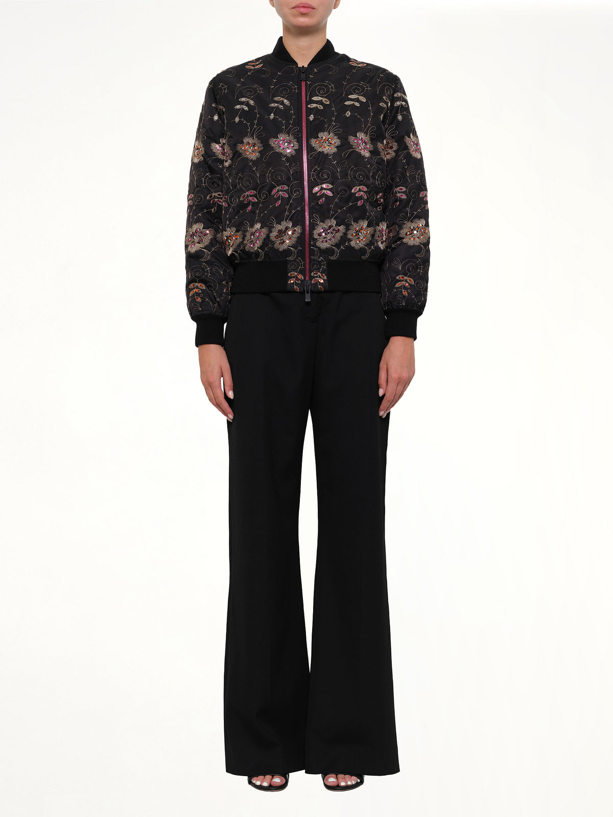 Podium Bomber Jacket in Black