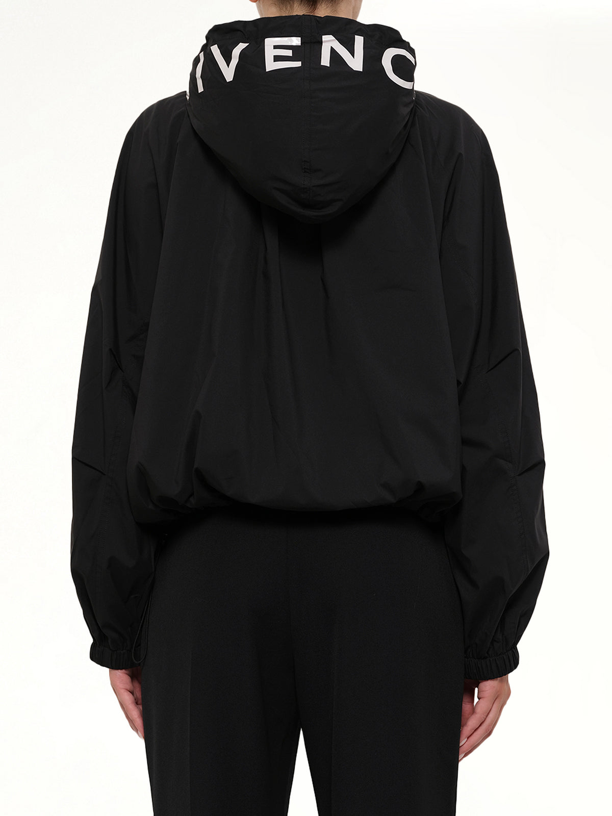 Hood Windbreaker in Black