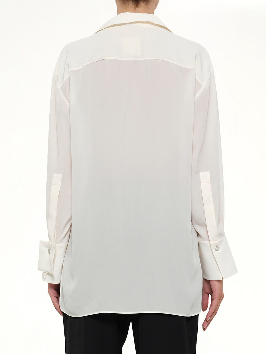 Cut Out Tailoring Shirt in White