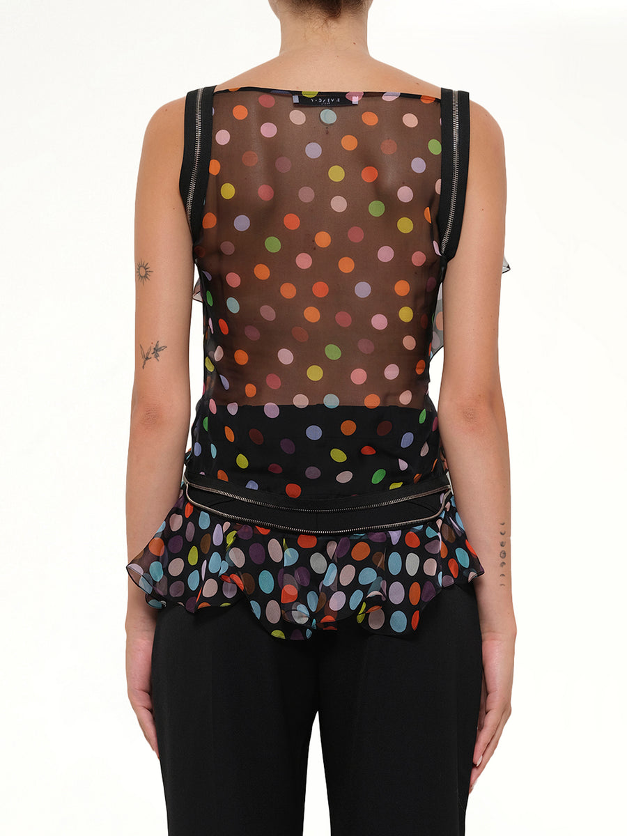 Podium Sleeveless Top in Multicolor