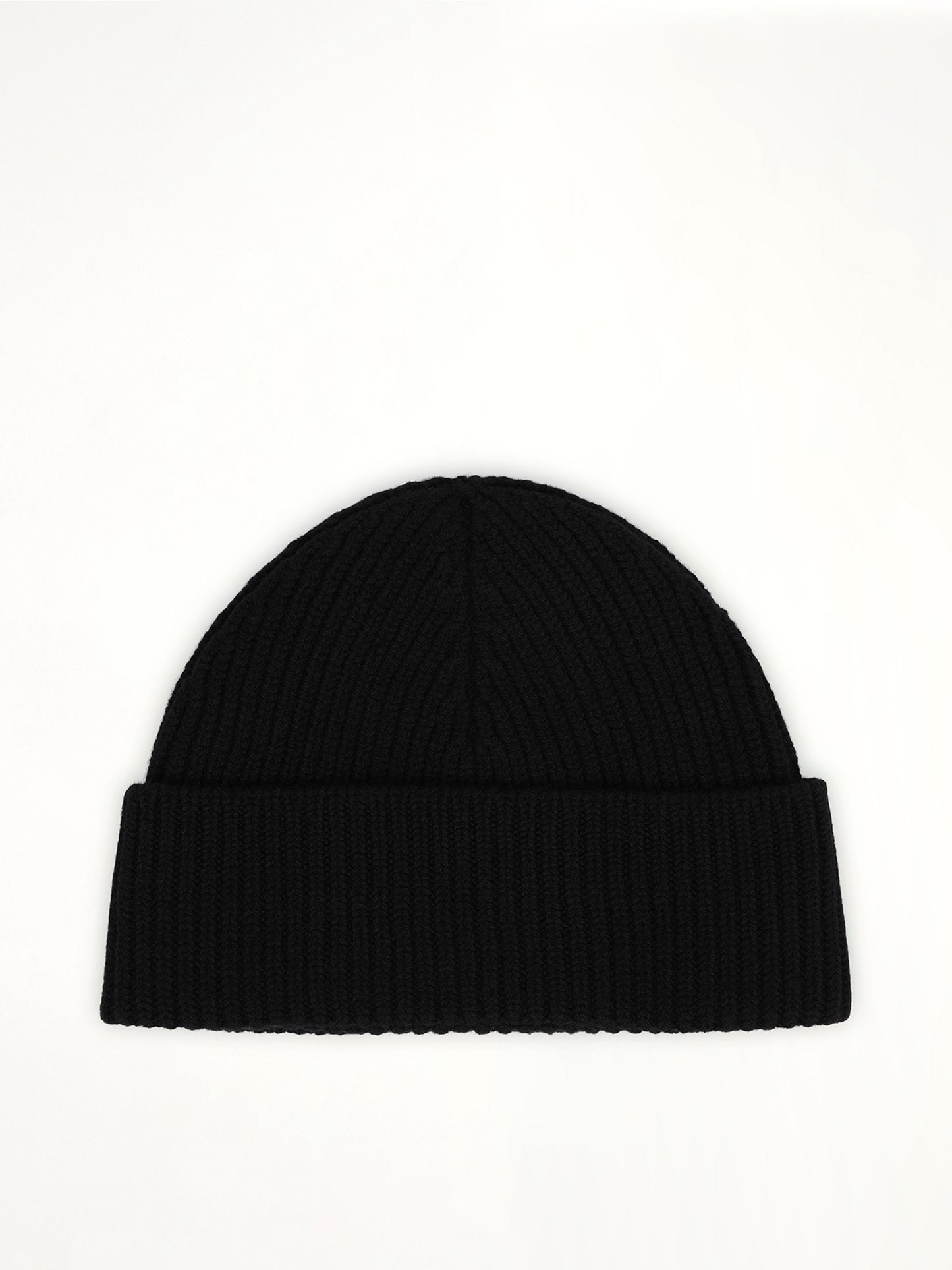 Beanie with Contrasted Ami De Coeur in Black