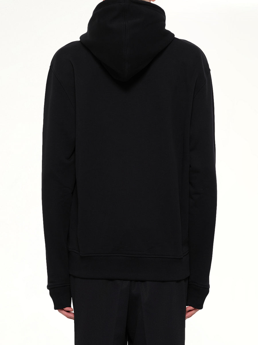 Ami De Coeur Zip Hoodie in Black/Red