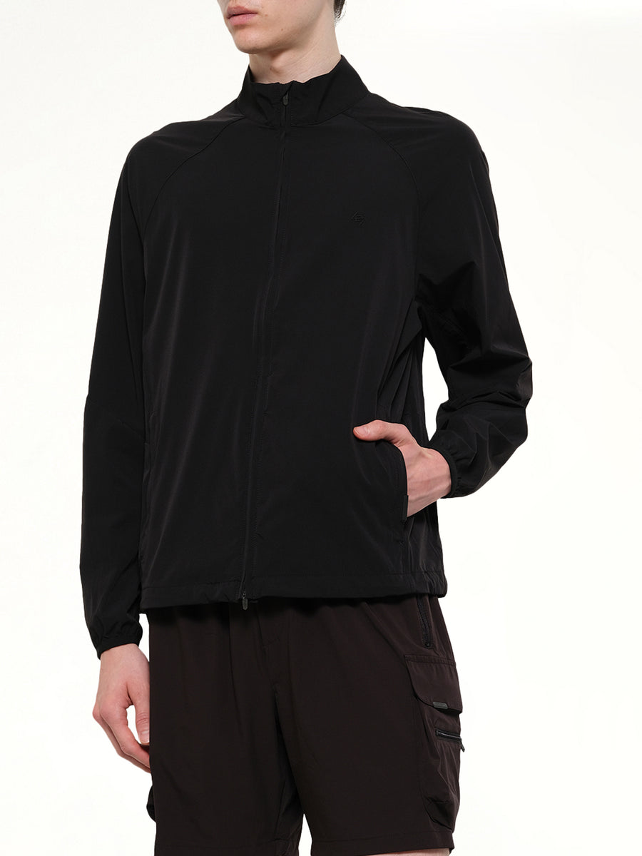 247 DNA Track Jacket in Jet Black