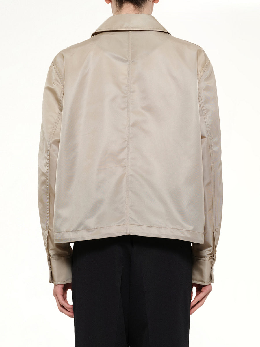 Ami De Coeur Coach Jacket in Beige Taupe