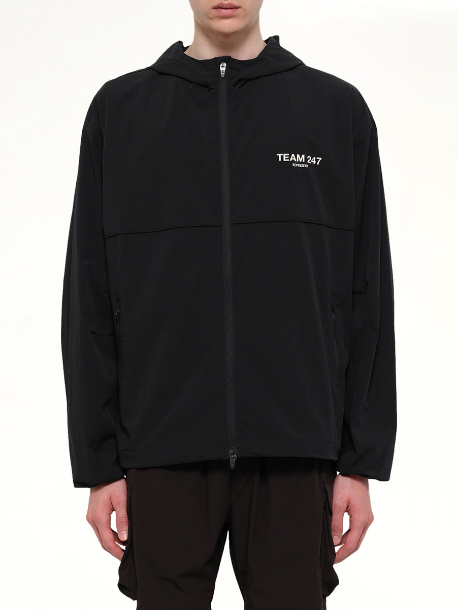 Team 247 Track Jacket in Jet Black