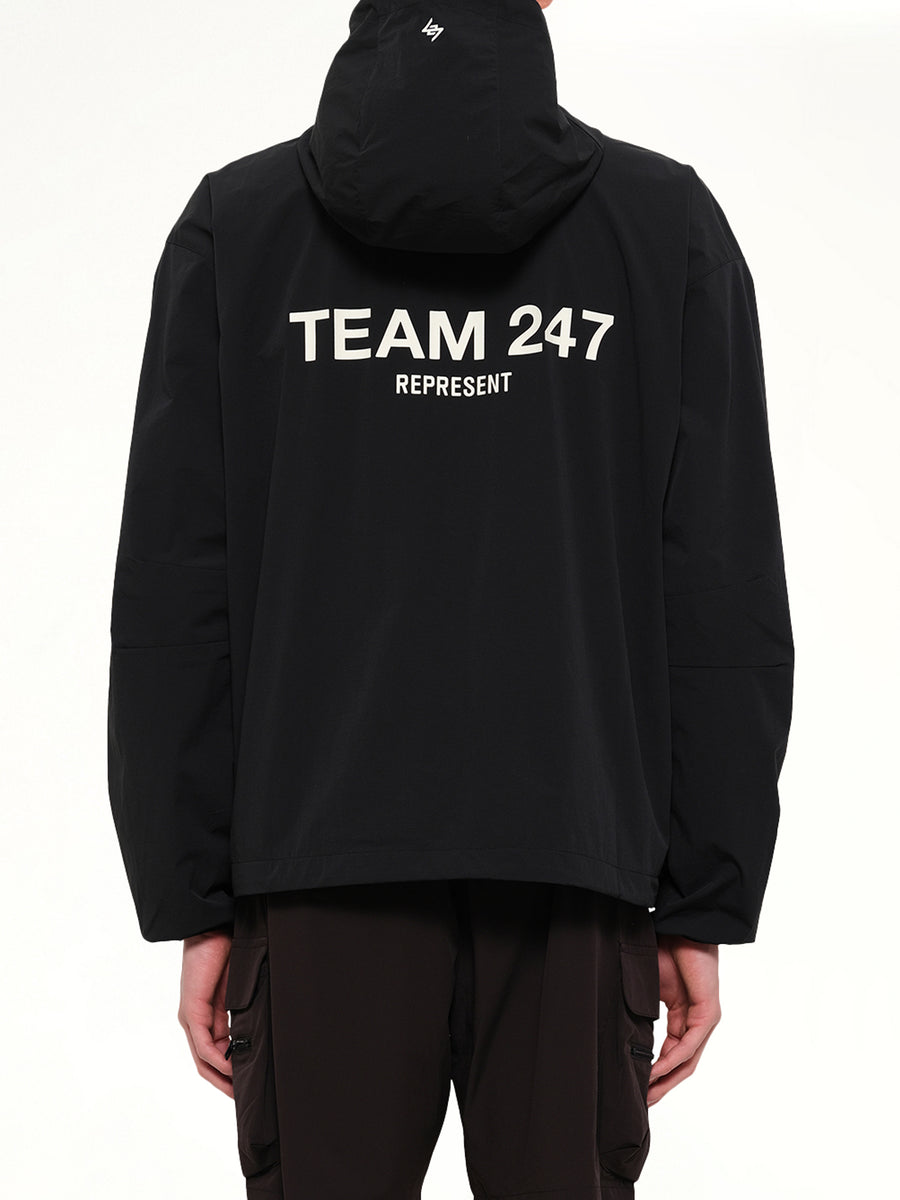 Team 247 Track Jacket in Jet Black