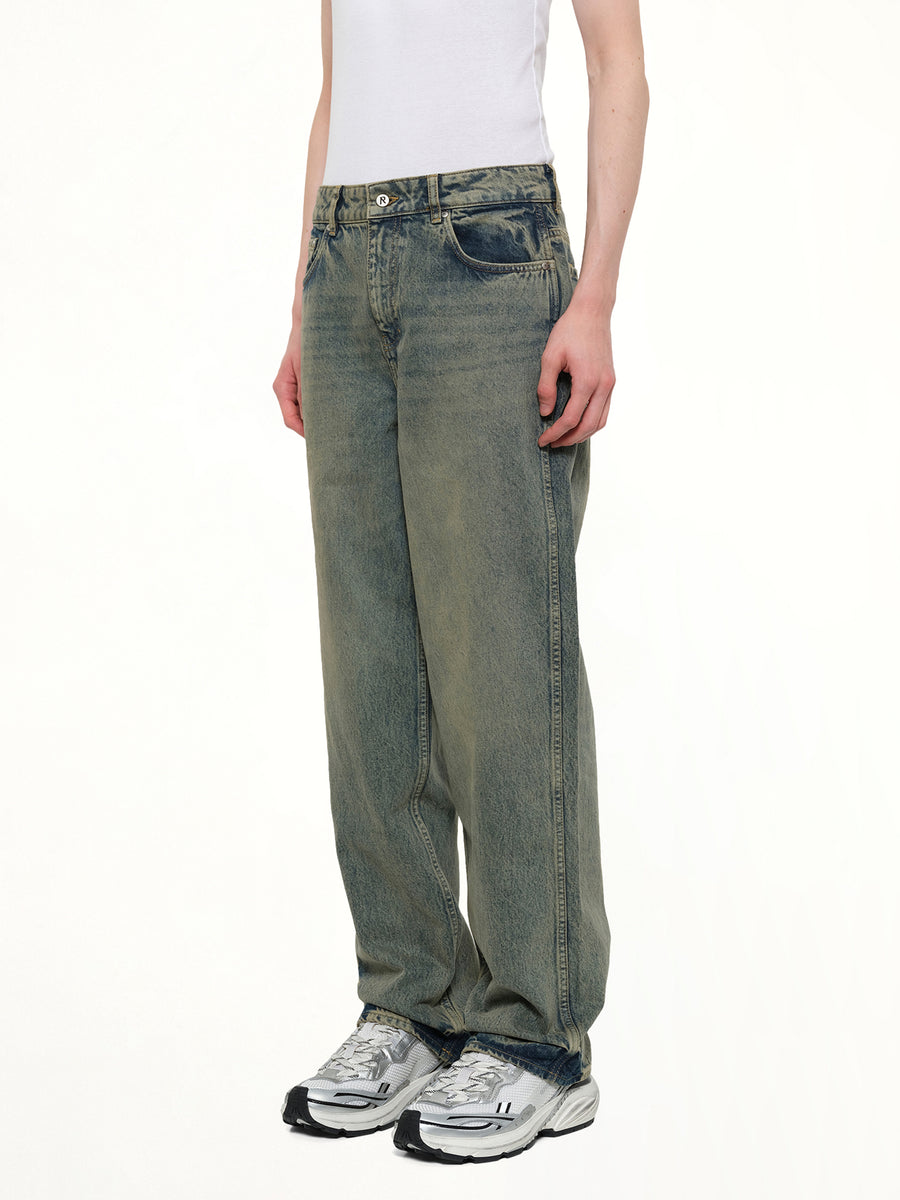 R3 Baggy Denim Pants in Blue
