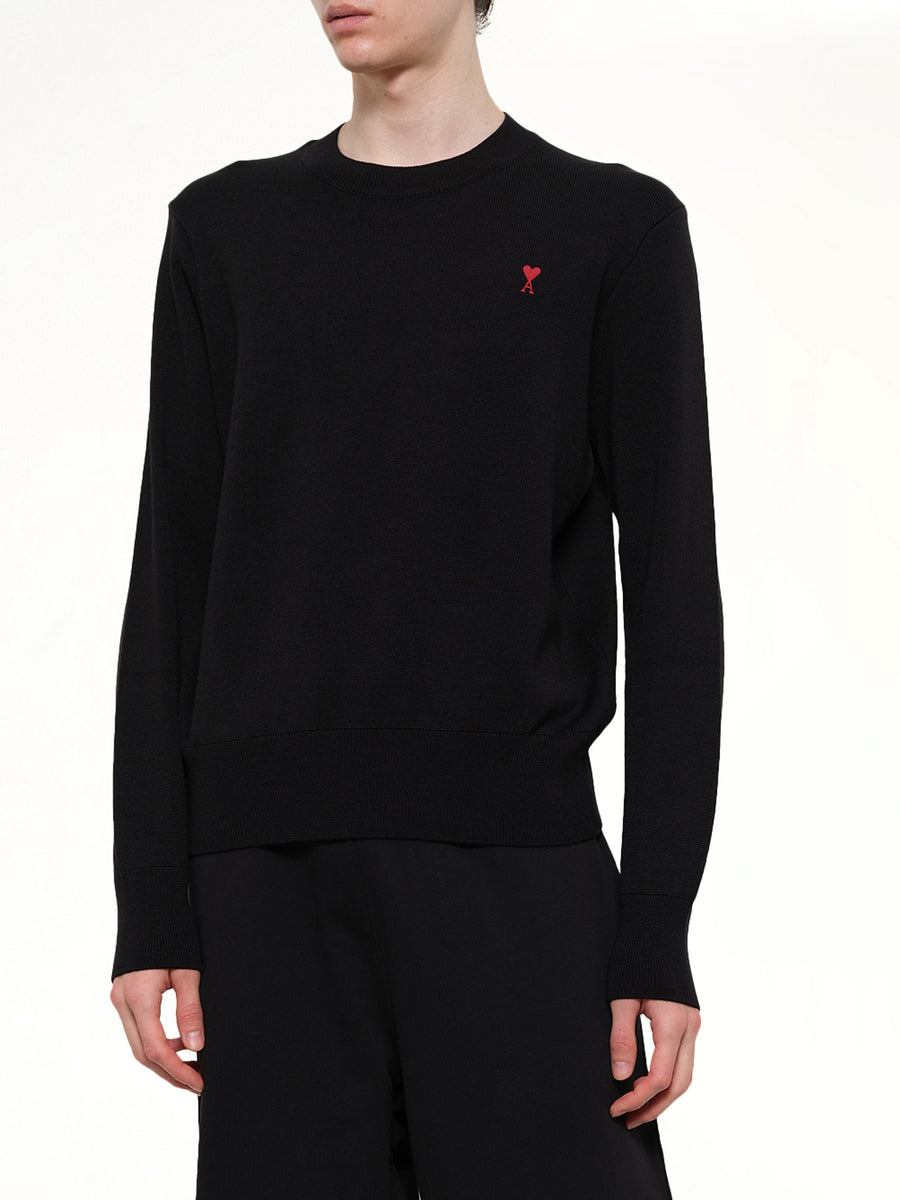 Small Ami De Coeur Sweater in Black