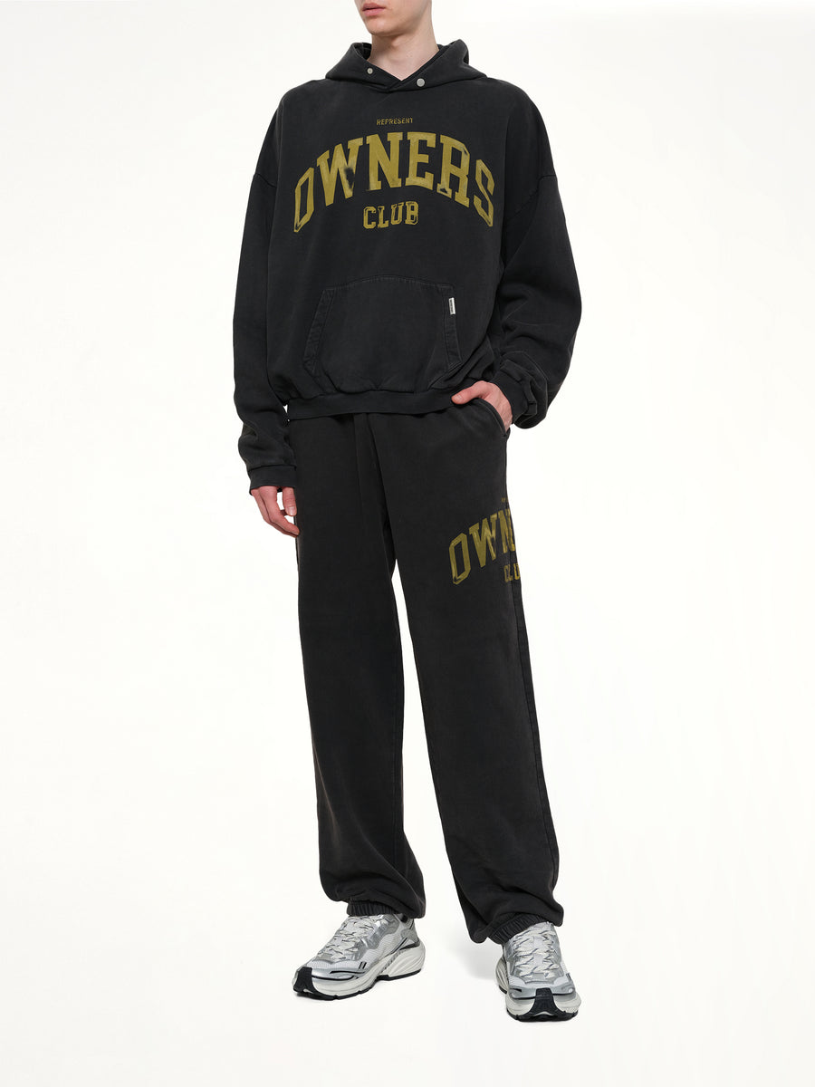 Represent Owners Club Sweatpant in Faded Black