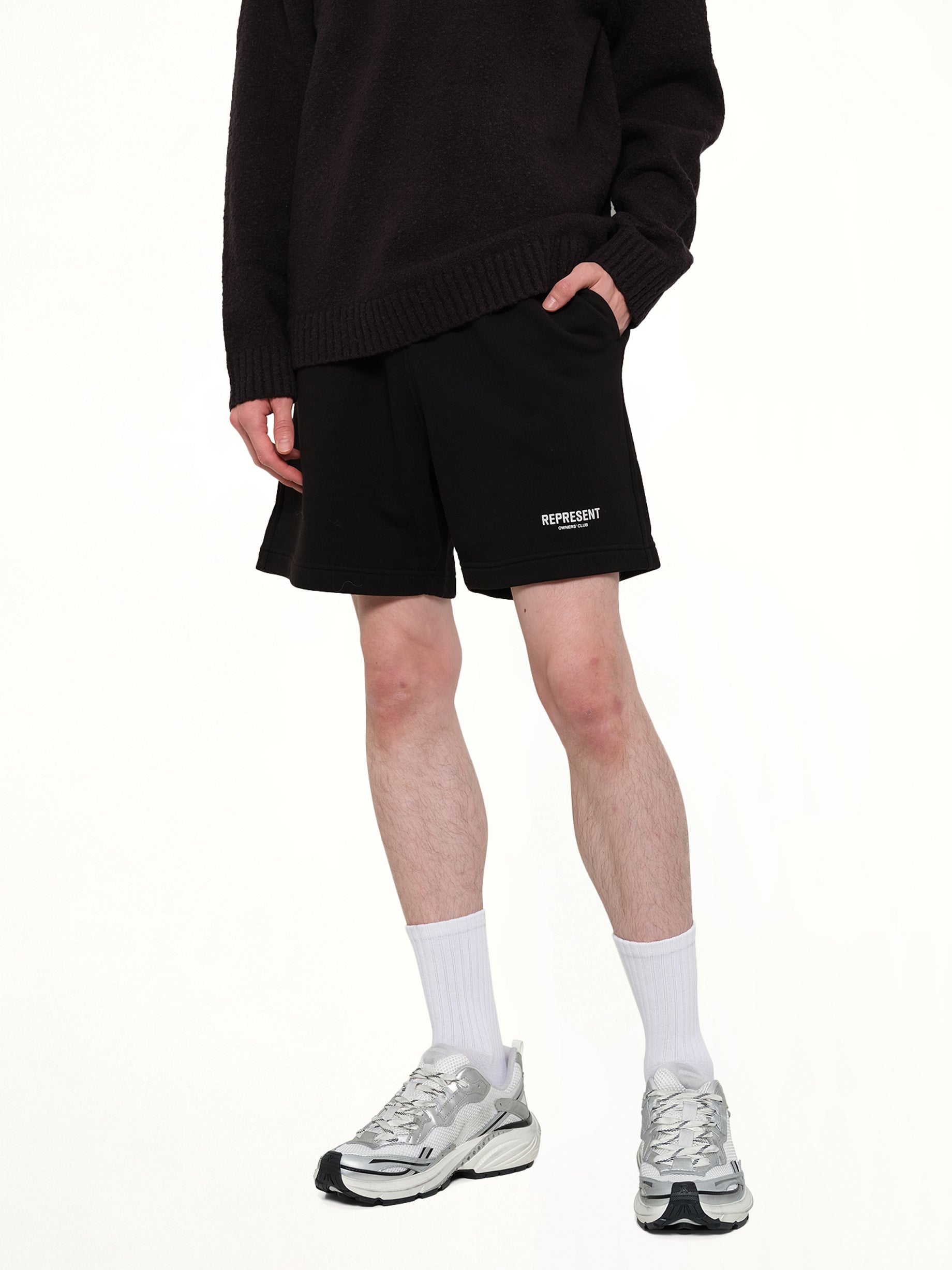 Represent Owners Club Shorts in Black