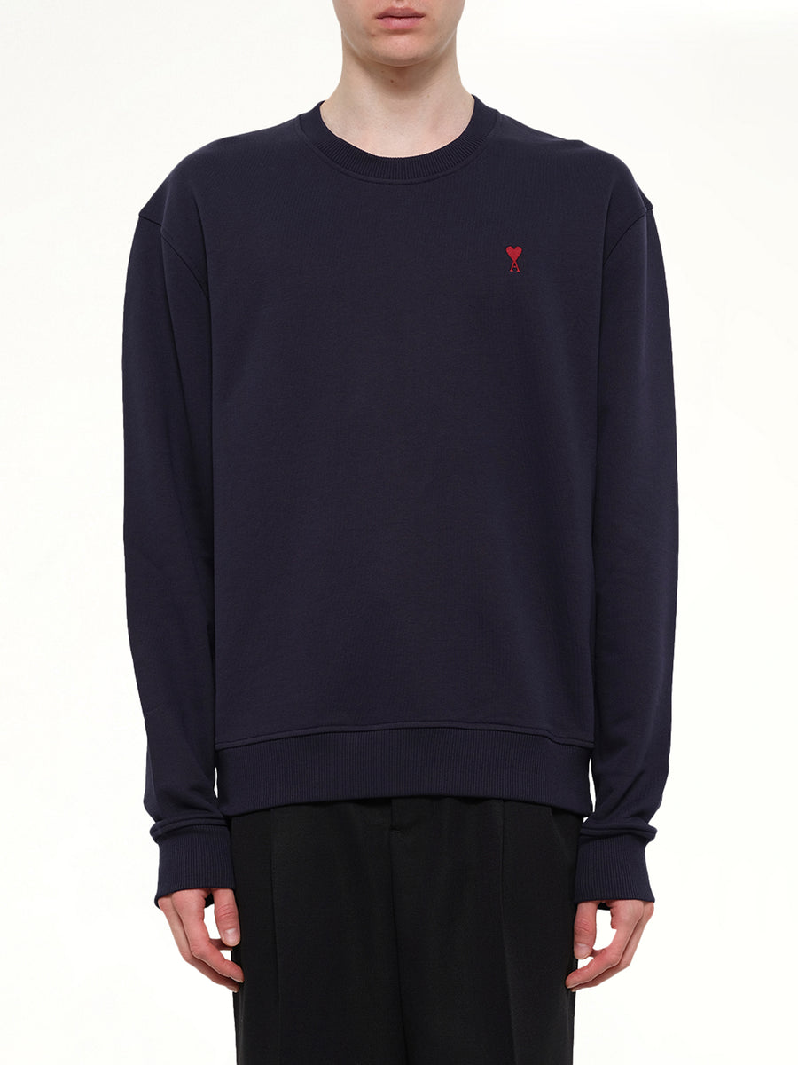 Red Ami De Coeur Sweatshirt in Navy