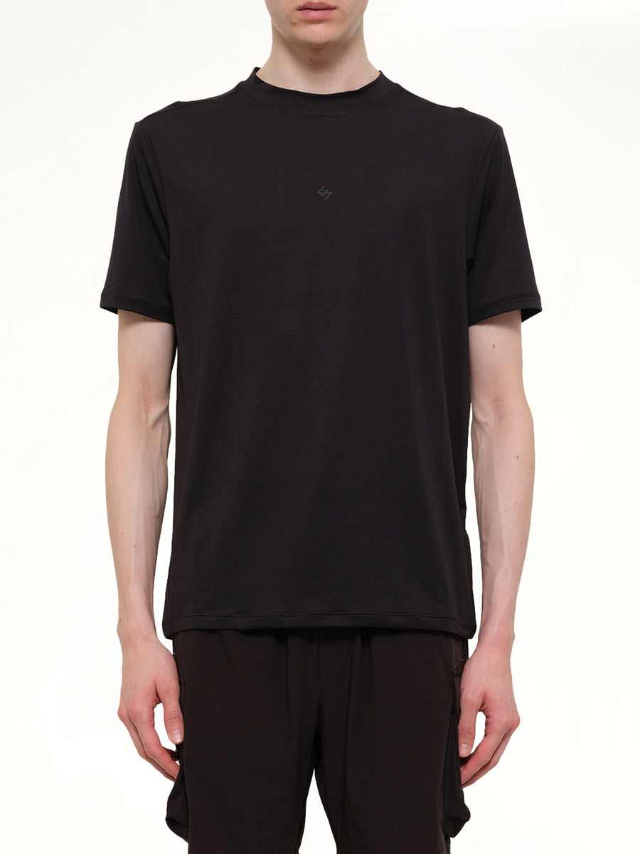 247 DNA Mesh T-Shirt in Jet Black