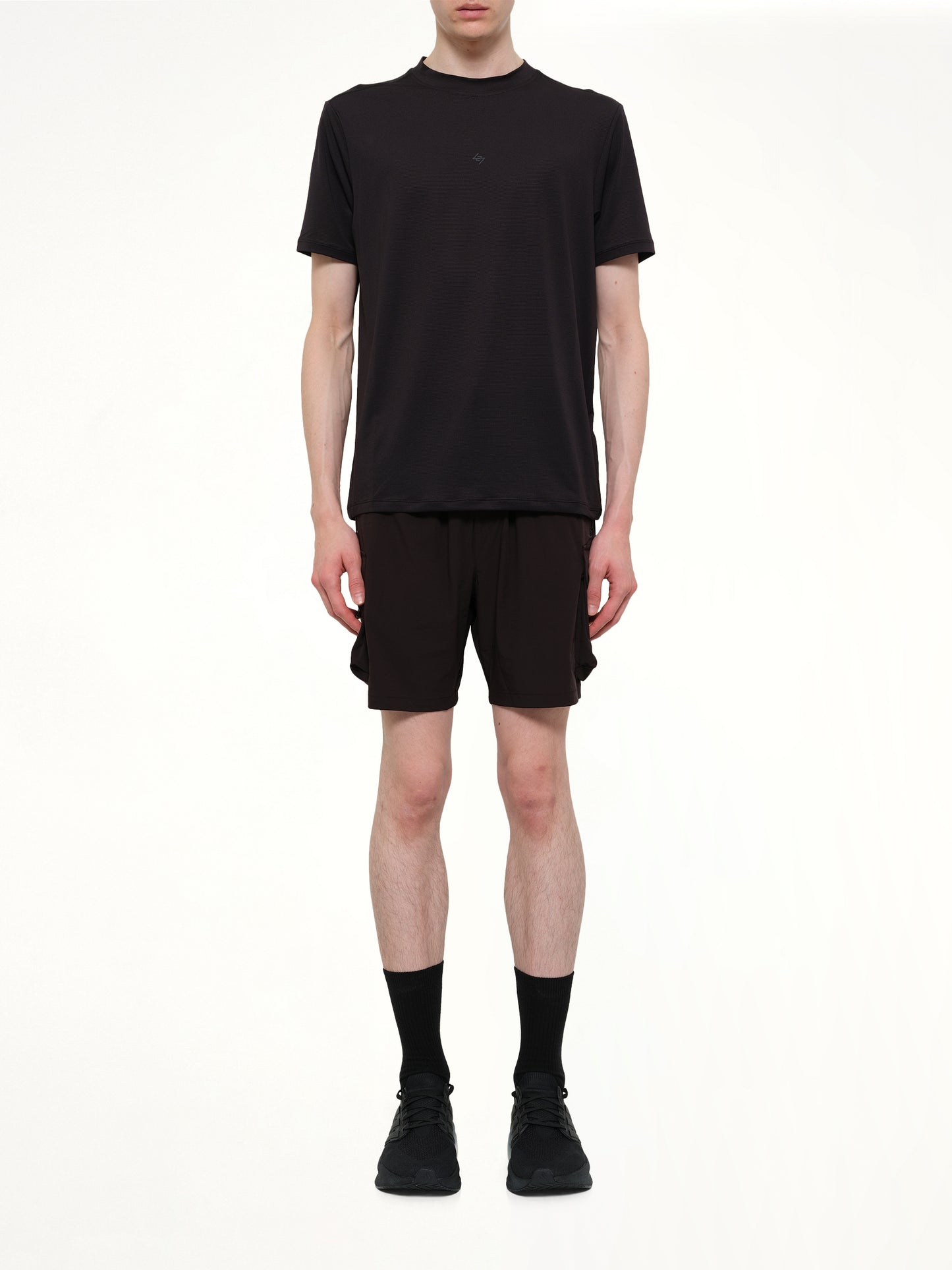 247 DNA Mesh T-Shirt in Jet Black