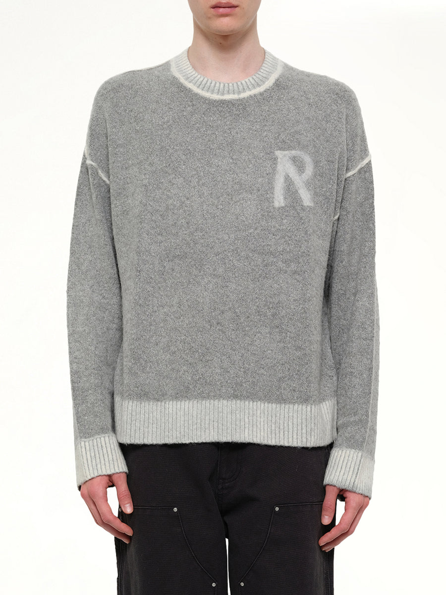 Laurel Knit Sweatshirt in Sun Fade Grey