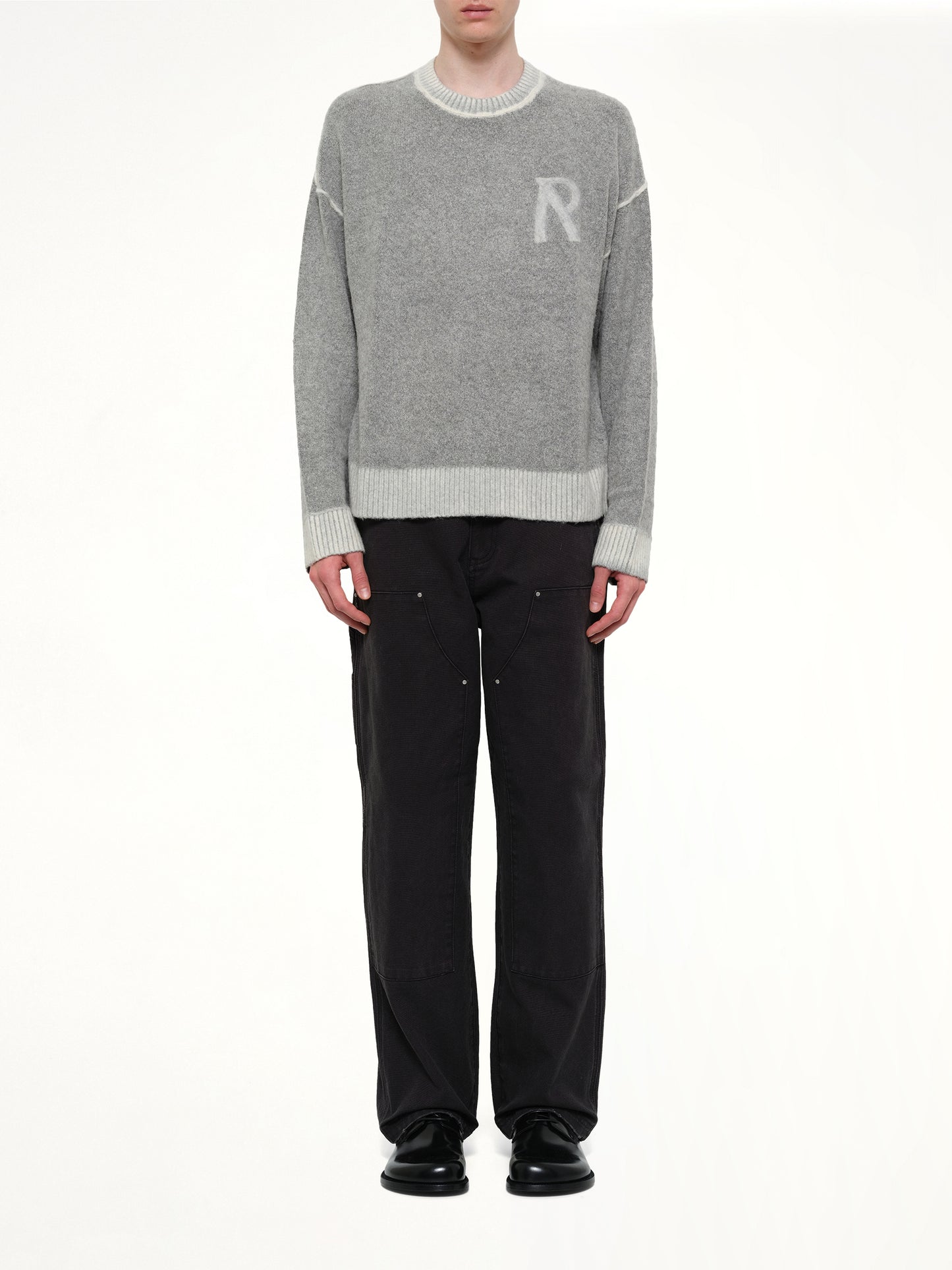 Laurel Knit Sweatshirt in Sun Fade Grey