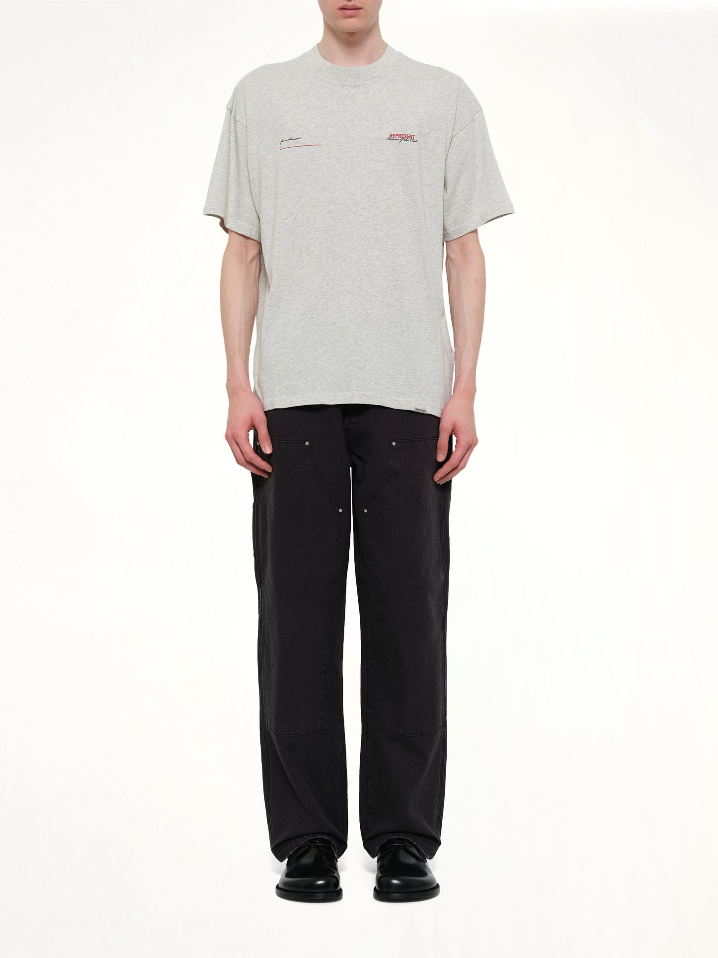 Patron of The Club T-Shirt in Cream Marl