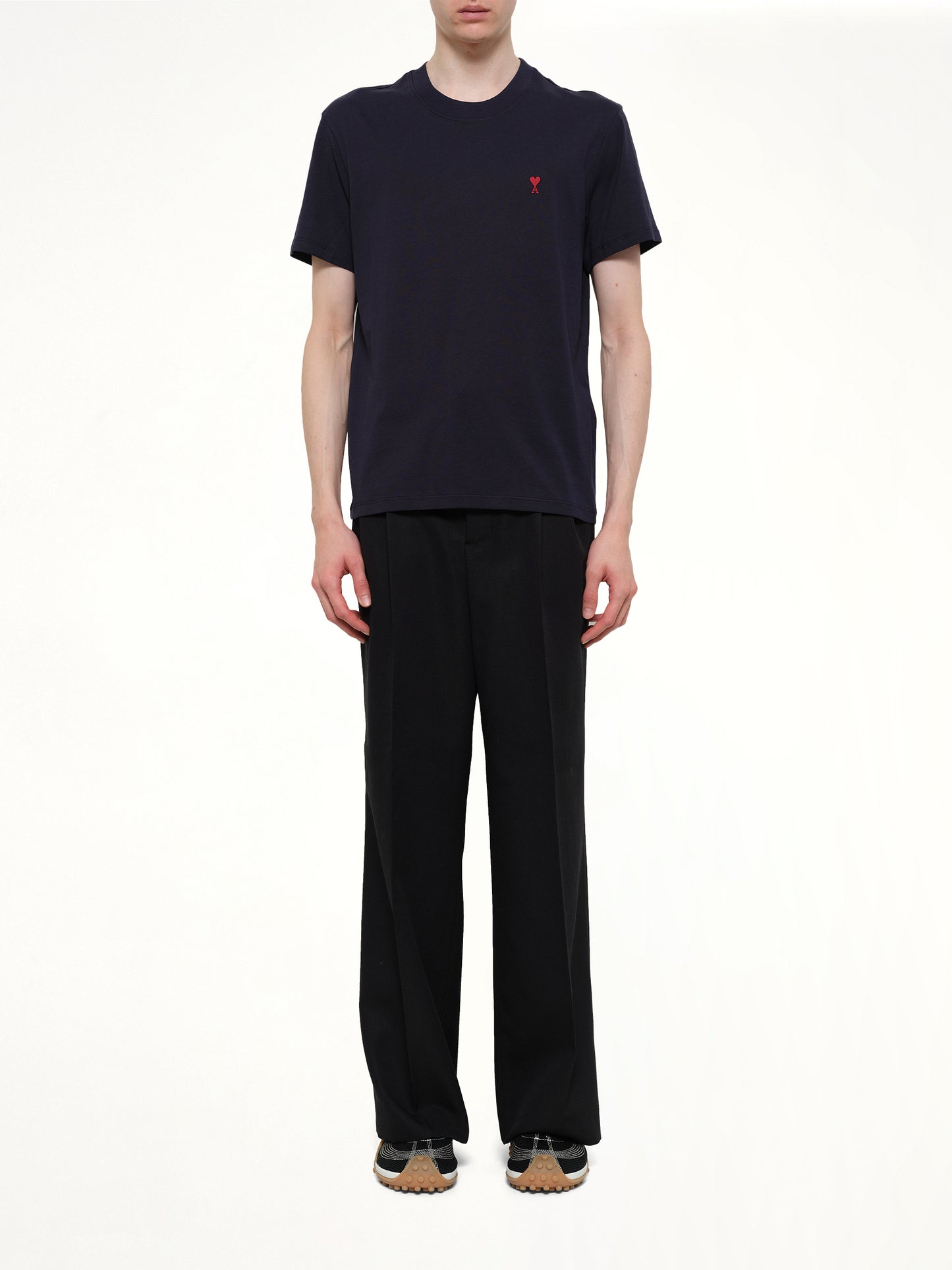 Red Ami De Coeur T-Shirt in Navy