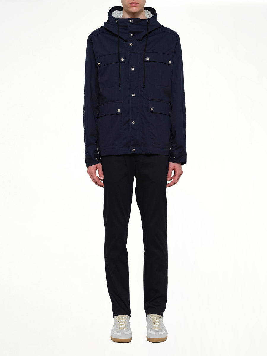 Paris Parka Jacket in Blue
