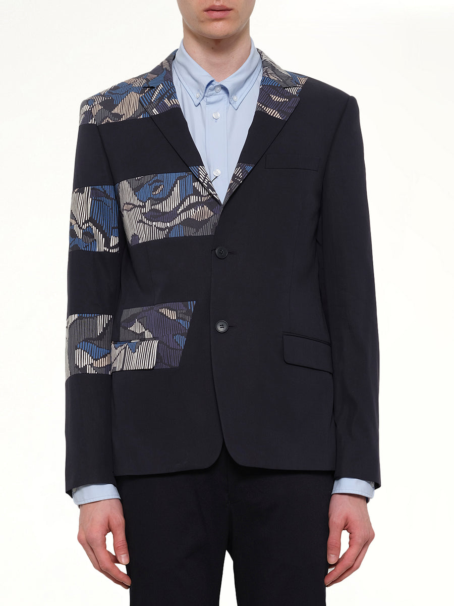 Constructed Suit Jacket in Navy