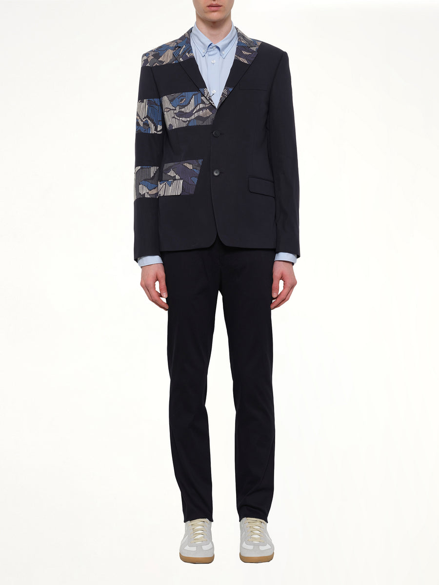 Constructed Suit Jacket in Navy
