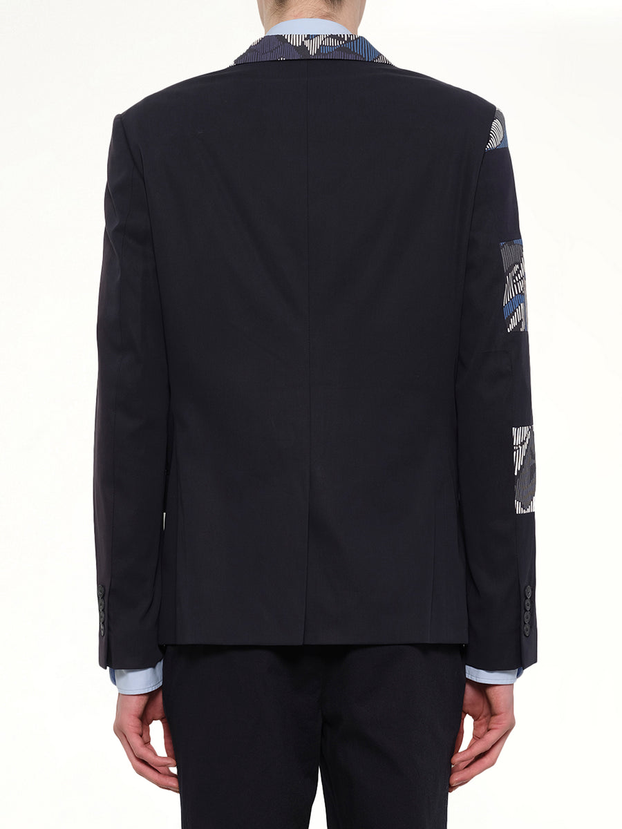 Constructed Suit Jacket in Navy
