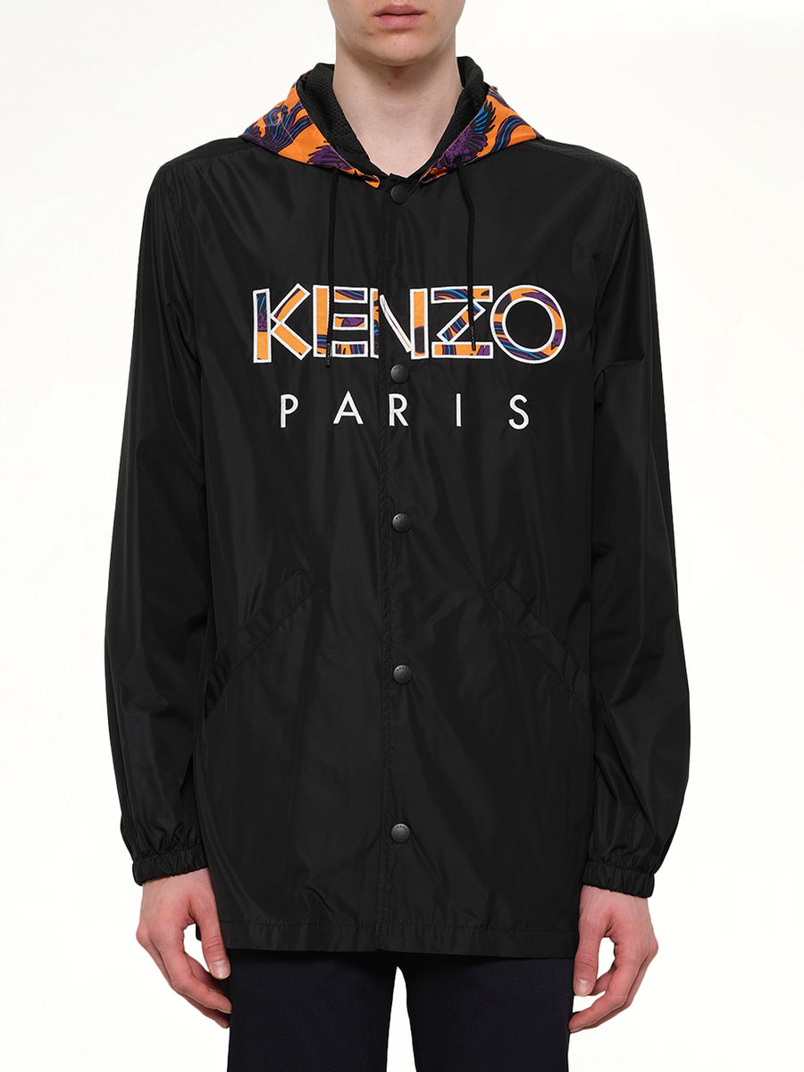Logo Coach Jacket in Black