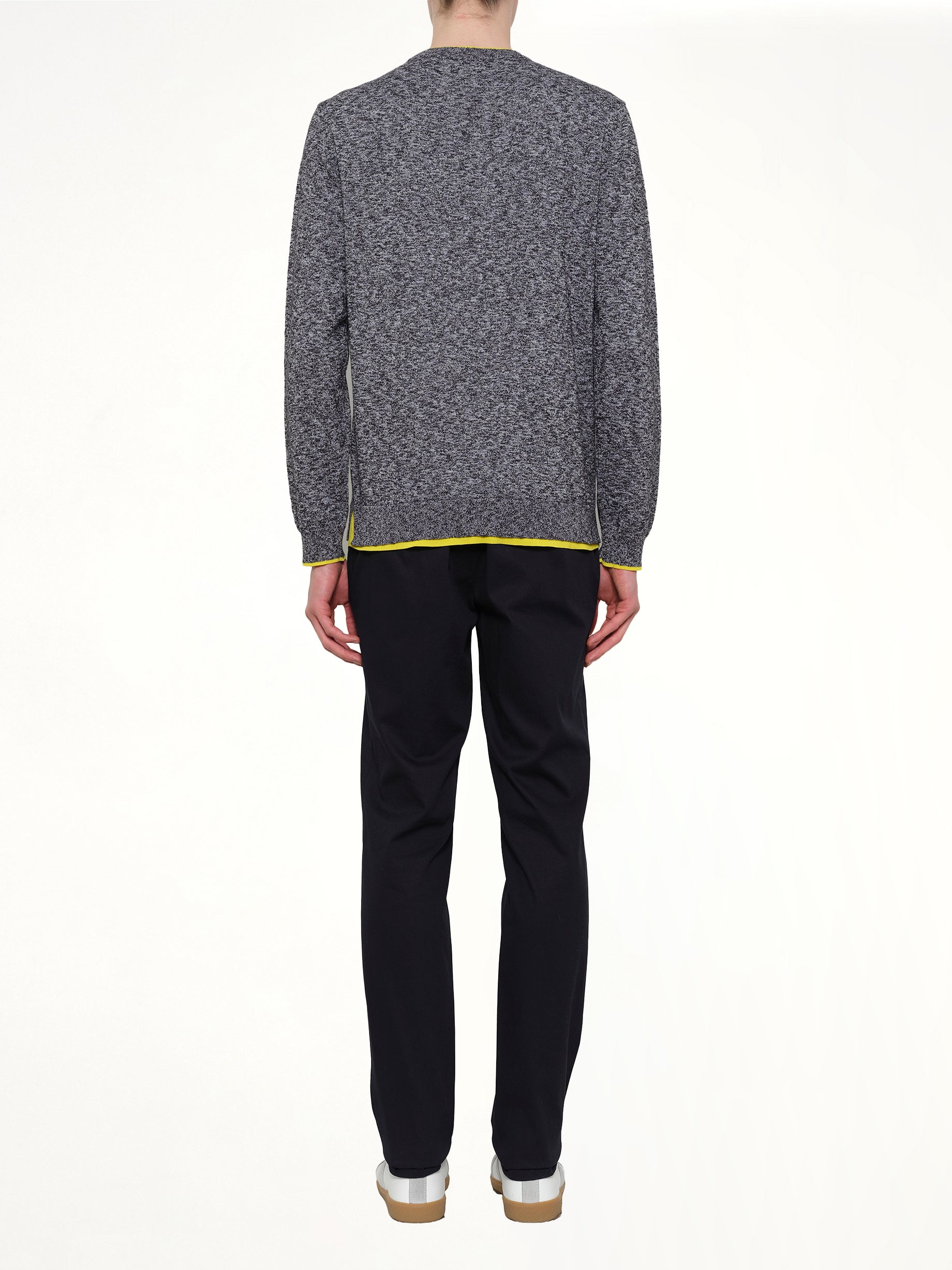 Tiger Knit Sweatshirt in Anthracite