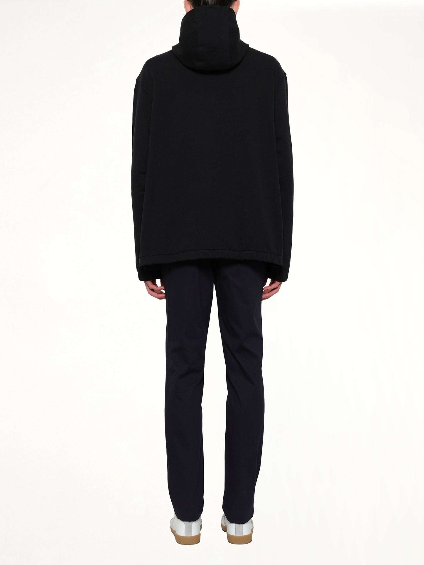 Ski Hood Sweatshirt in Black