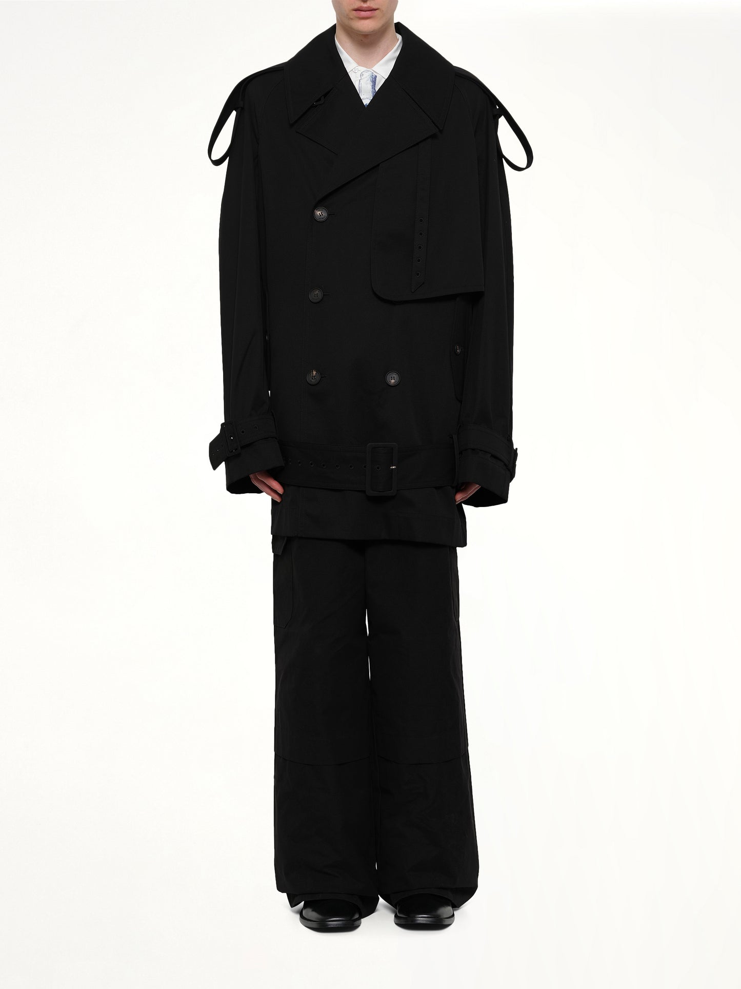 Unlined Technical Trench Coat in Bogart