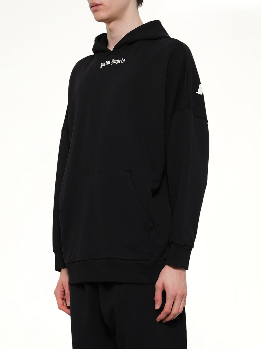 Classic Logo Over Hoodie in Black/Off White