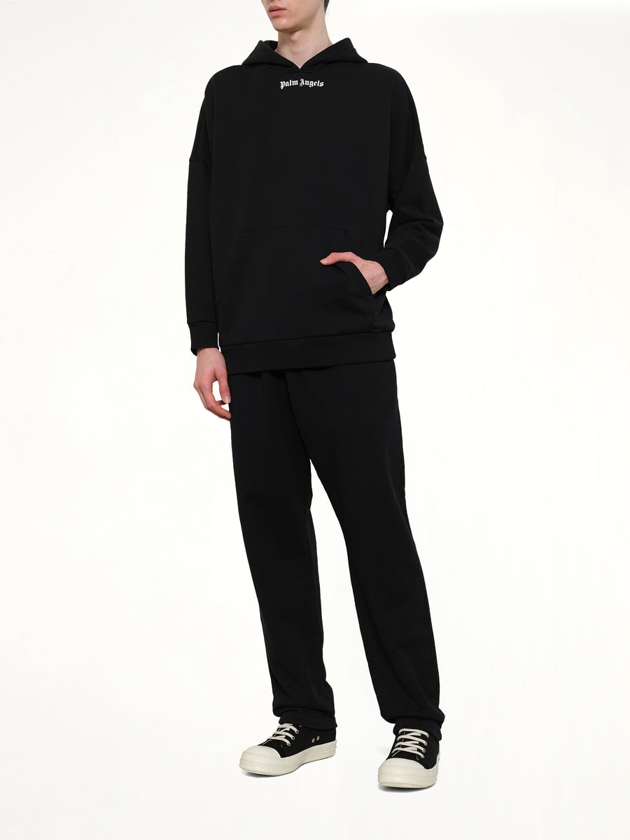 Classic Logo Over Hoodie in Black/Off White