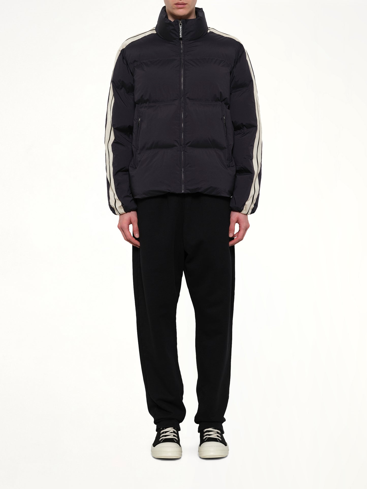 Classic Logo Track Down Jacket in Black/Tofu