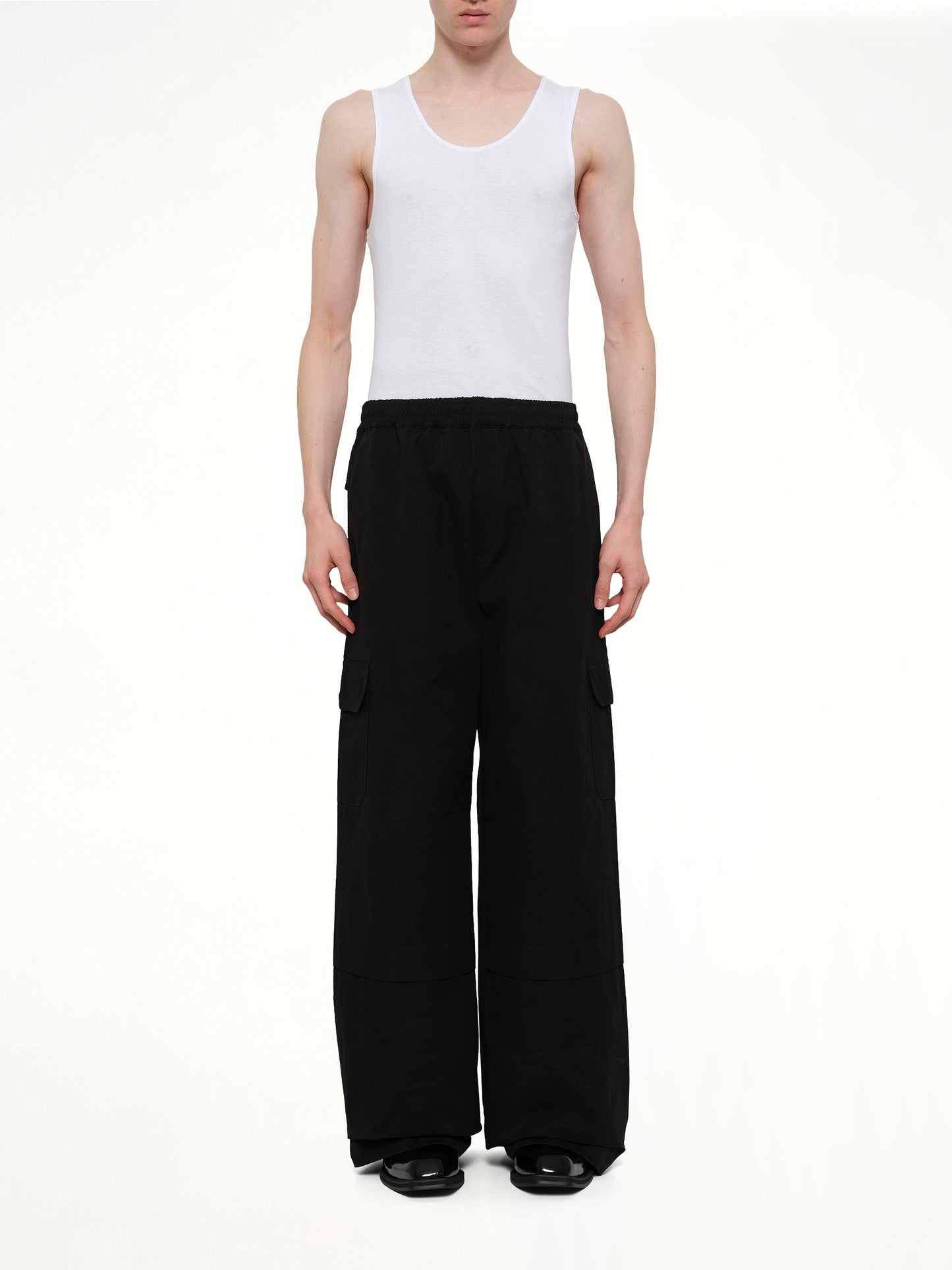 Sculpted Track Trouser in Black