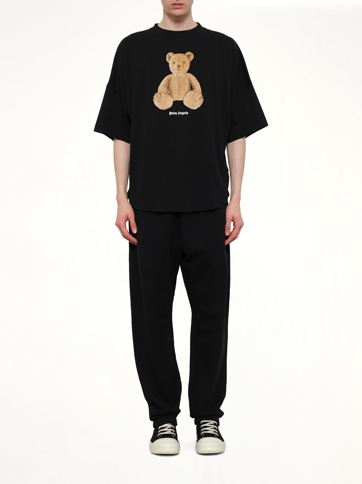 Bear Over T-Shirt in Black/Brown