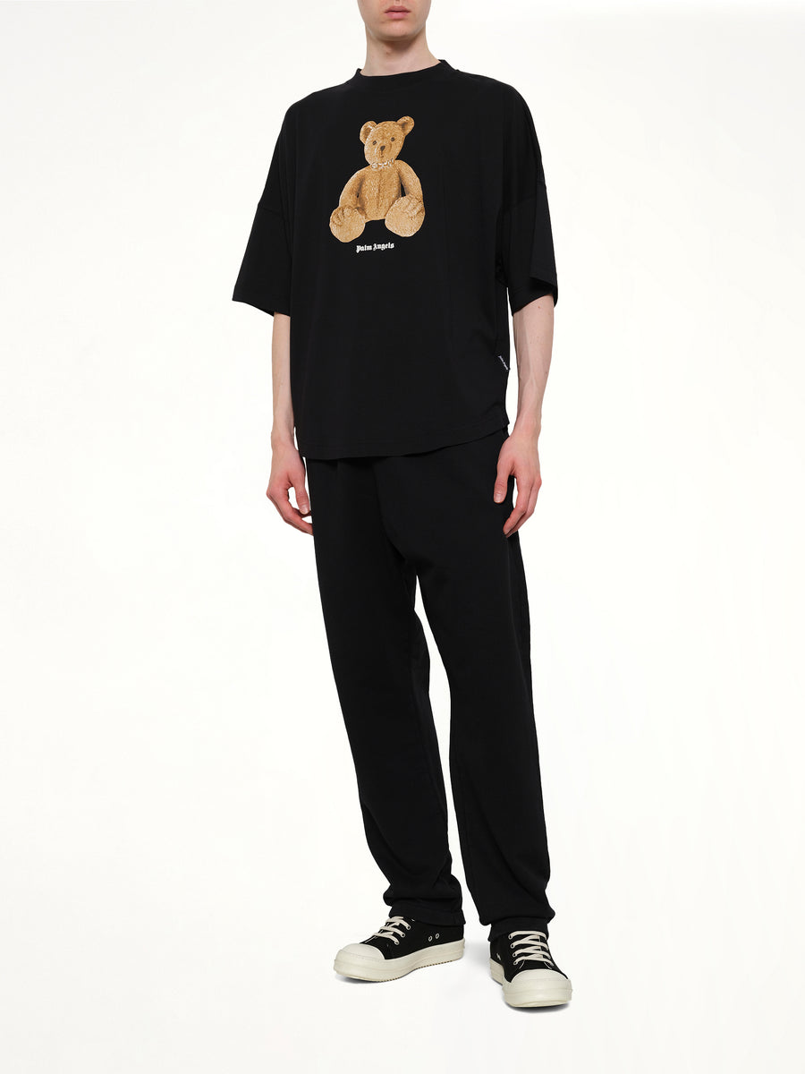 Bear Over T-Shirt in Black/Brown