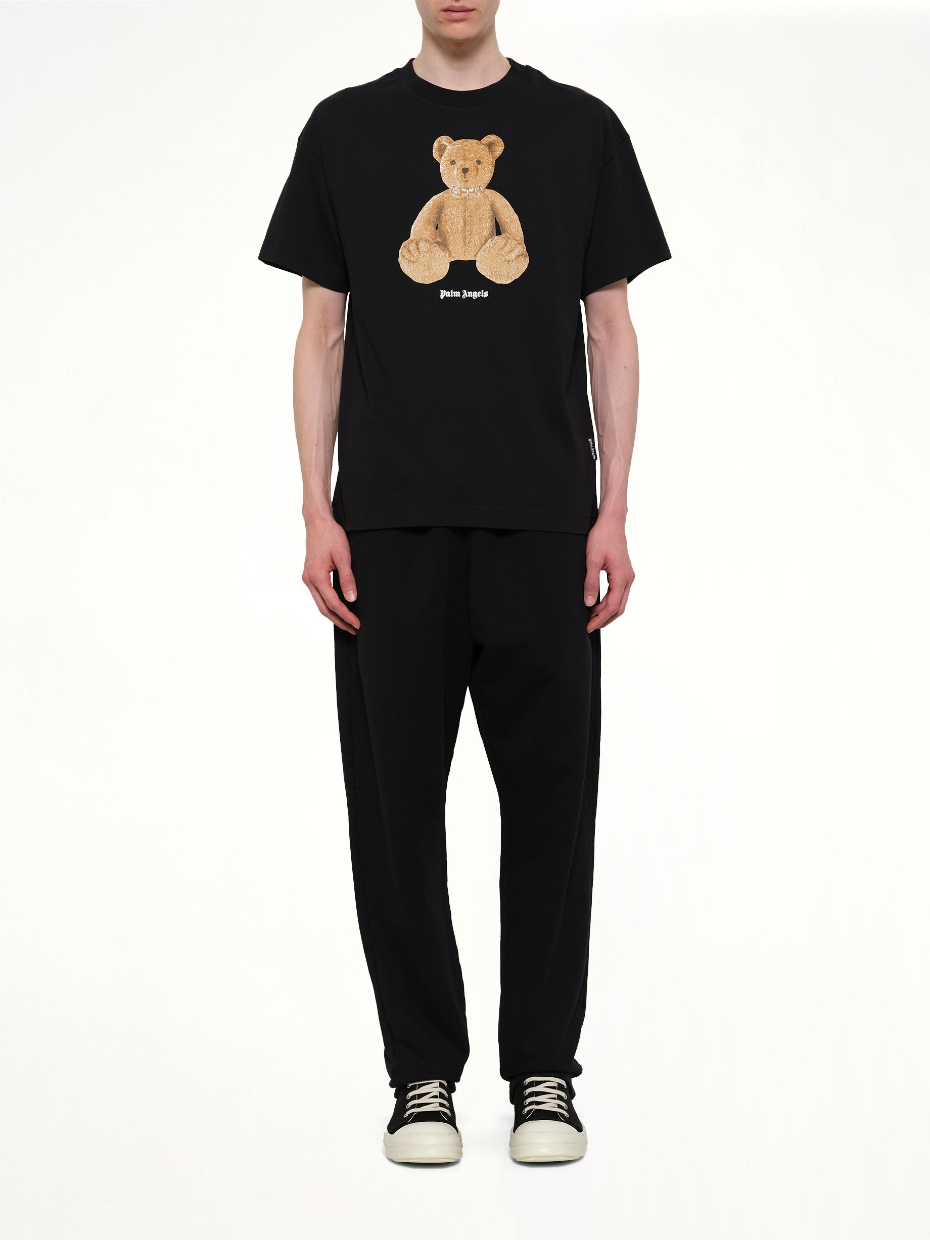 Bear Regular T-Shirt in Black/Brown