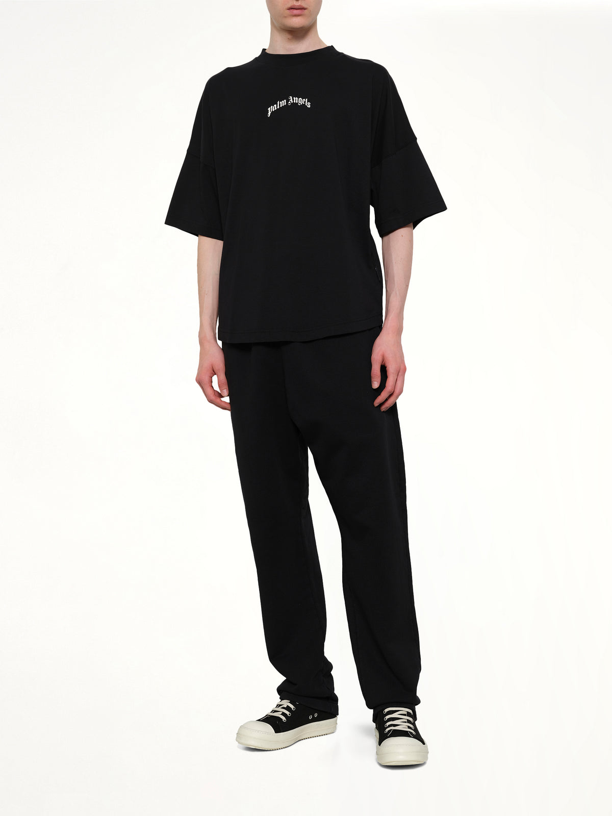 Classic Logo Over T-Shirt in Black/Off White