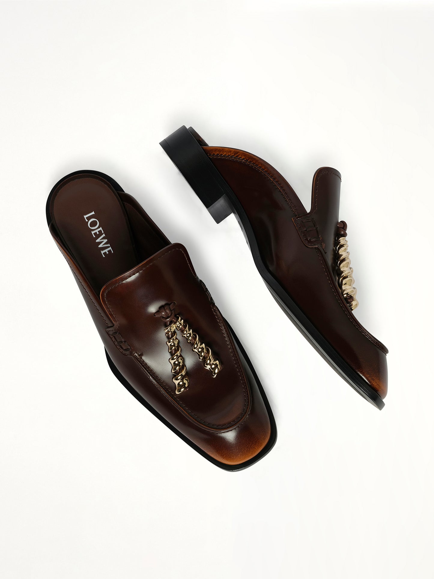 Edge Loafer Mule in Brown