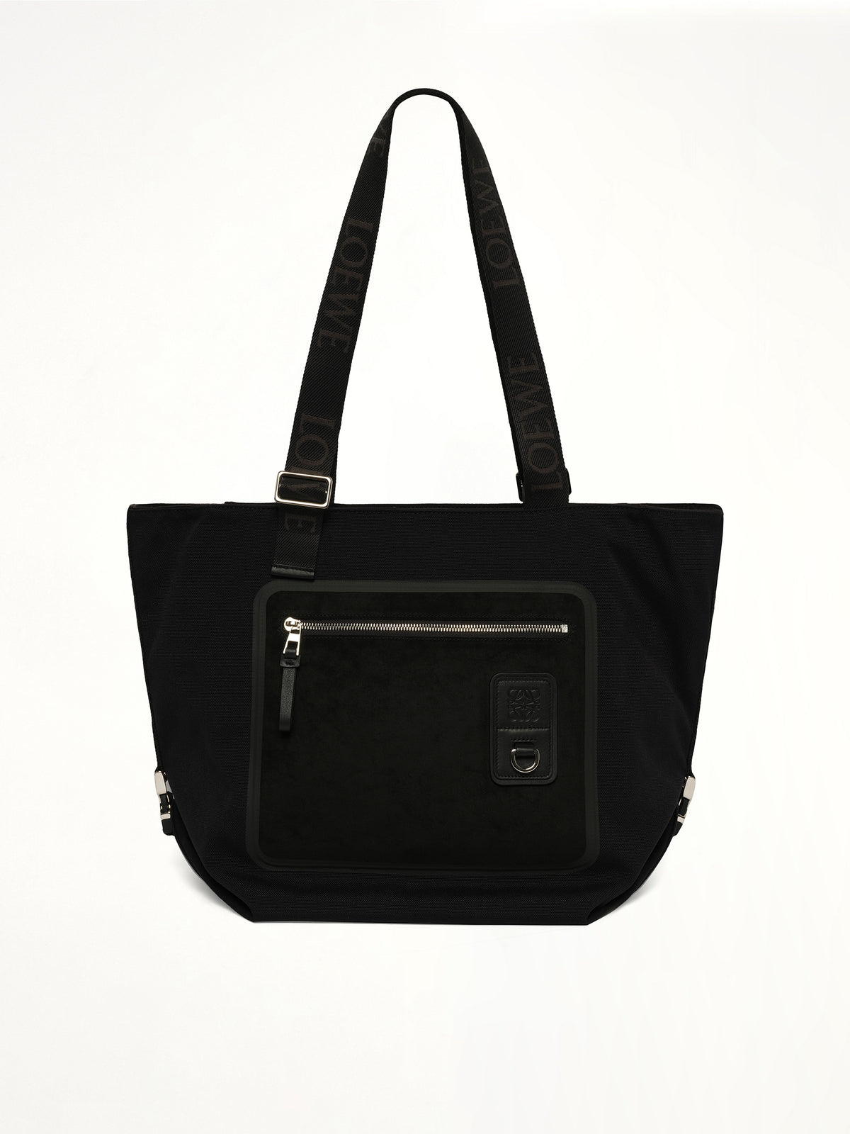 Flex Zipped Tote Bag in Black
