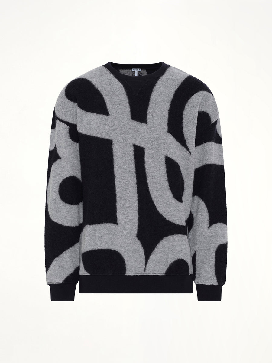 Anagram Sweater in Navy/Grey