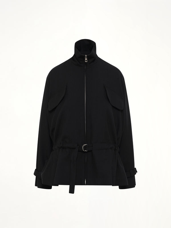 Belted Jacket in Black