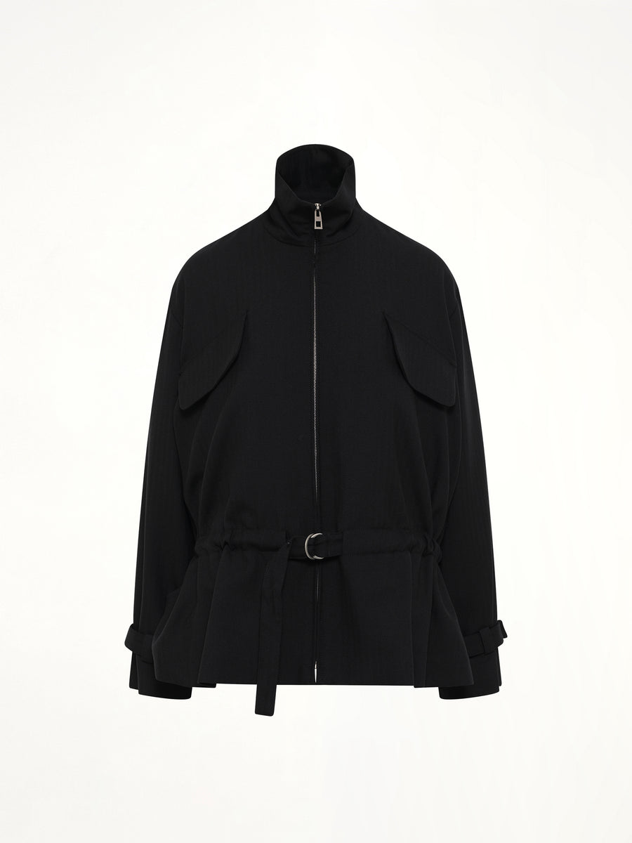Belted Jacket in Black