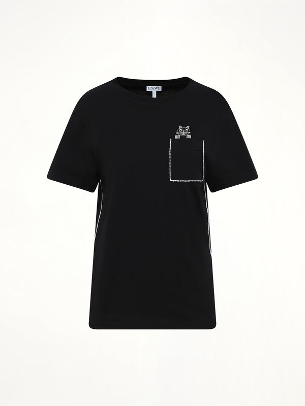 Louis Wain Regular Fit T-Shirt in Black