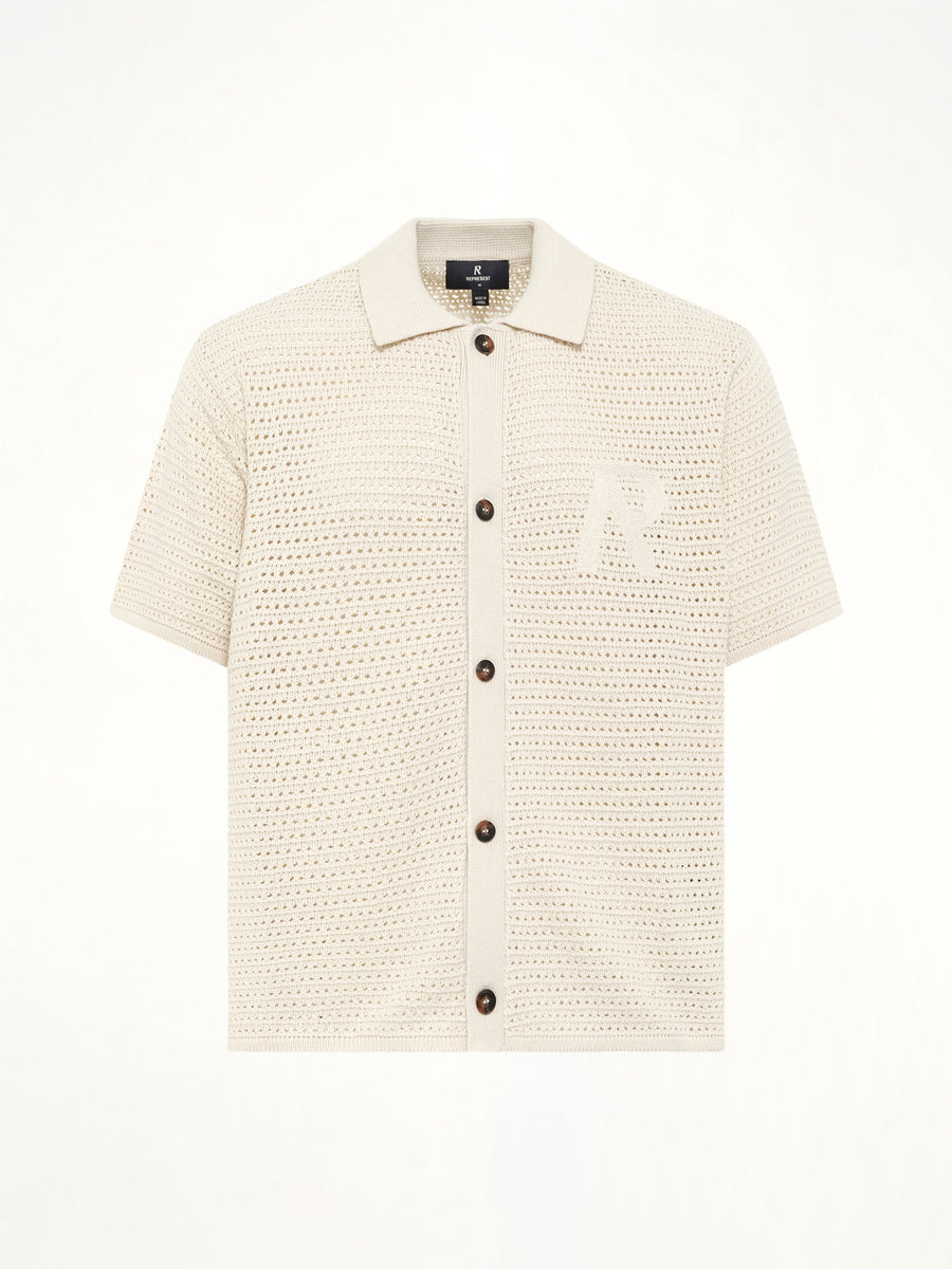 Pico Knit Shirt in Ecru