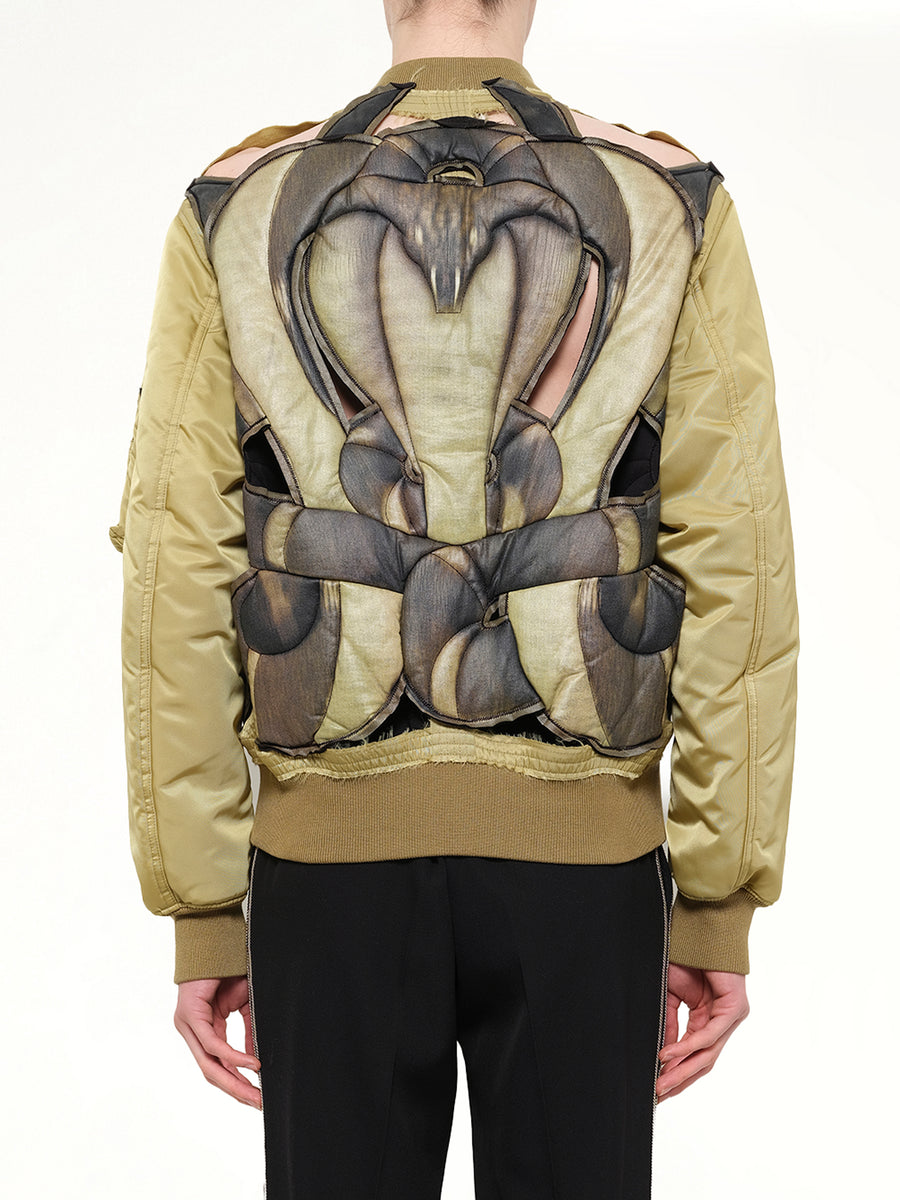 Bomber Jacket in Bronze
