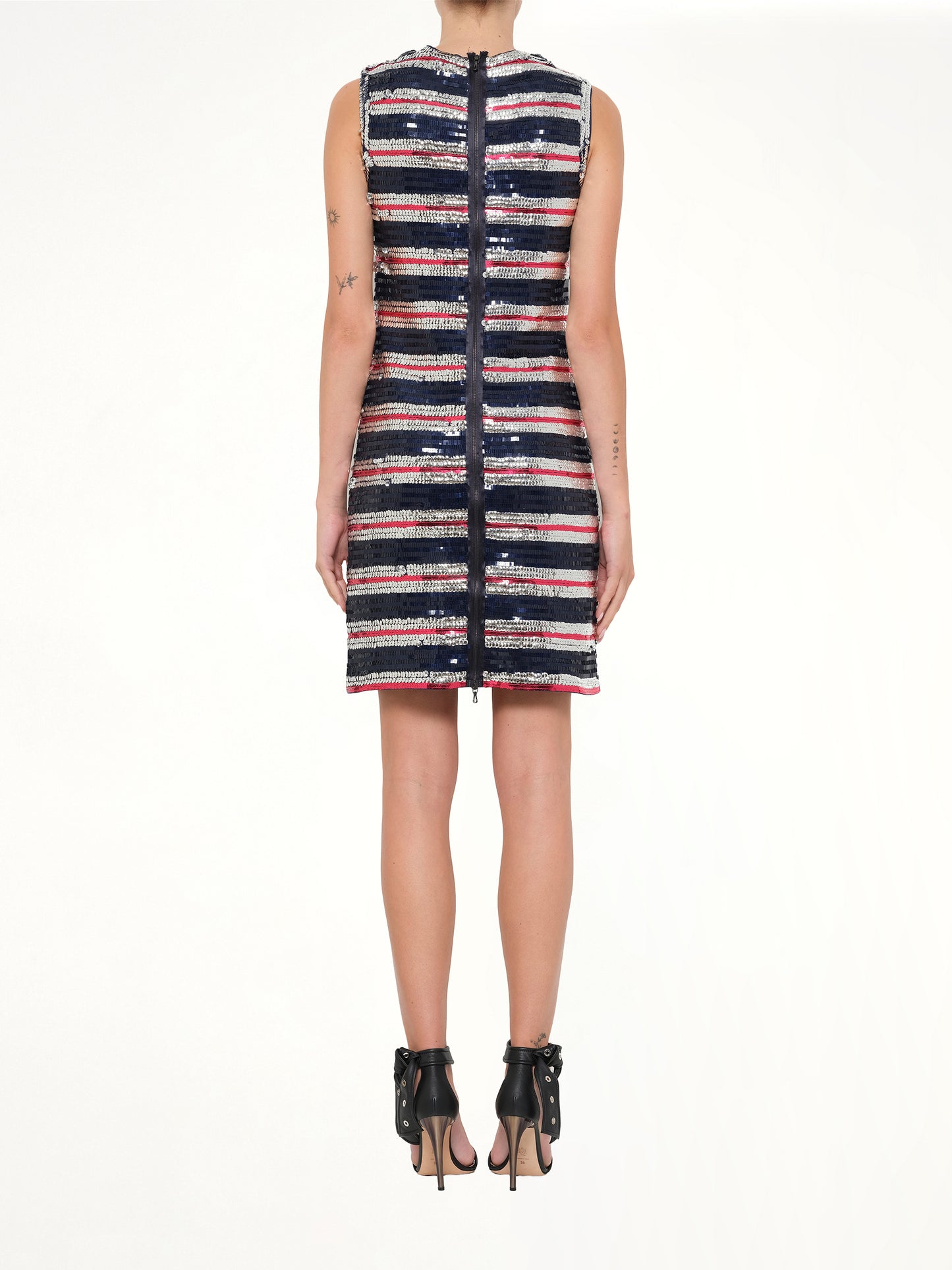 Embellished Long Jersey Dress in Blue