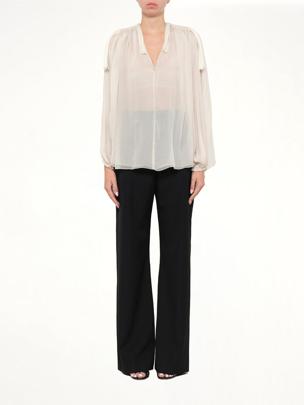 Sheer Lanvin Top in White