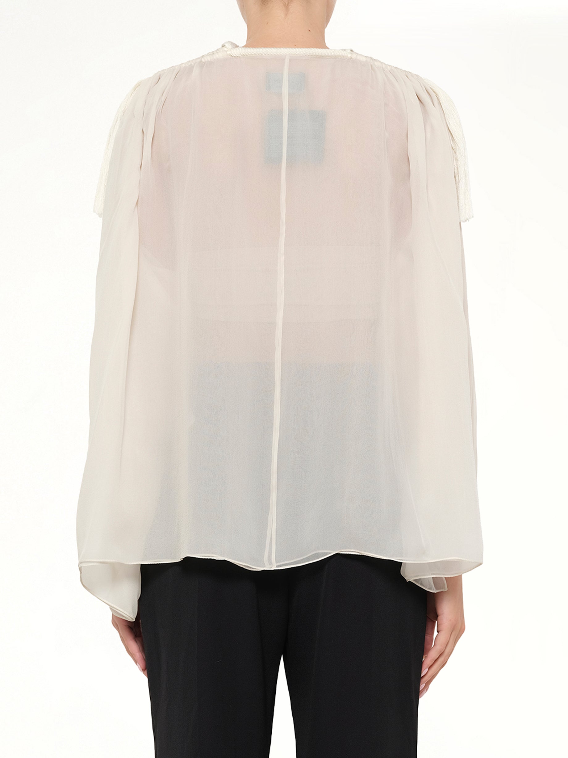 Sheer Lanvin Top in White